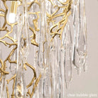 Modern Crystal Droplet Branch Staircase Chandelier - DIAMETER 100 CM（39.3IN） X HEIGHT 135 CM（53 IN）Blushlighting