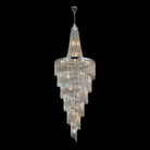 Modern Crystal Tassel Chandelier for Foyer/Staircase - D23.6"*H82.6"Warm LightBlushlighting