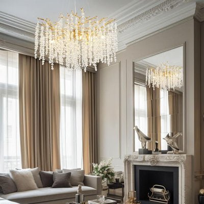 Modern Crystal Tree Branch Chandelier for Living Room - GoldBlushlighting