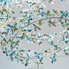 Modern Design Crystal Chandelier with Floral Crown Shape - 1 Ring/D31.5"*H118.1"Without CanopyWarm LightBlushlighting
