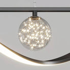 Modern Dining Room Chandelier Concise Style Glass Ball Starlight Ceiling Lamp Luxury Bar Counter Light - L39.4"*H118.1"/2.1 kgGoldWhite LightBlushlighting