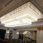 Modern Extra 2/3 Tiered Flush Mount Crystal Chandelier for Large Area-Chandeliers-Blushlighting-Blushlighting