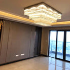 Modern Extra 2/3 Tiered Flush Mount Crystal Chandelier for Large Area-Chandeliers-Blushlighting-Blushlighting