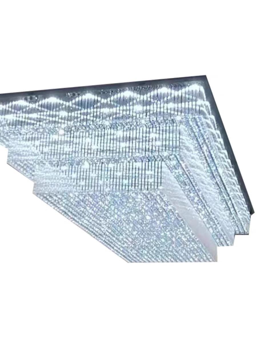 Modern Extra 2/3 Tiered Flush Mount Crystal Chandelier for Large Area-Chandeliers-Blushlighting-Blushlighting