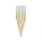 Modern Floating Long Gold Pendant Celing Chandelier for Living Room/High - ceiling - Without Canopy//D15.7"*H74.8"(D40cm*H190cm)Blushlighting