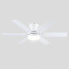 Modern Flush Mount Fans Light Ceiling Fans with Lights Black Low Profile Ceiling Fans 52“ - White 46"Blushlighting