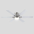 Modern Flush Mount Fans Light Ceiling Fans with Lights Black Low Profile Ceiling Fans 52“ - White 46"Blushlighting