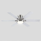 Modern Flush Mount Fans Light Ceiling Fans with Lights Black Low Profile Ceiling Fans 52“ - Blushlighting