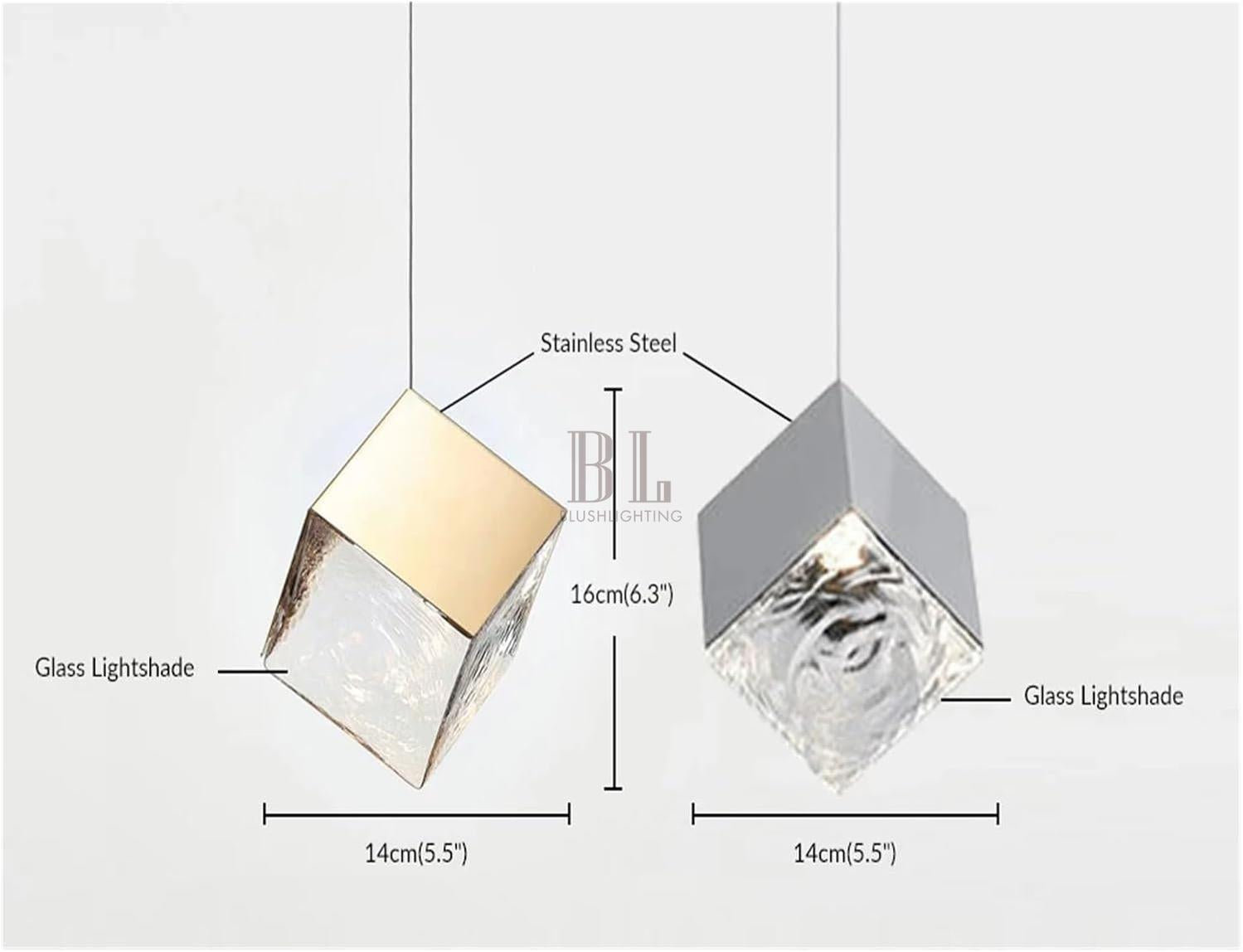 Modern G4 Led 26 Light Chandelier Glass Ice Cube Light Kitchen Living Room Ceiling Lighting Room-Chandelier-Blushlighting-Blushlighting