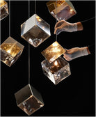 Modern G4 Led 26 Light Chandelier Glass Ice Cube Light Kitchen Living Room Ceiling Lighting Room-Chandelier-Blushlighting-Blushlighting