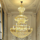 Modern Gold Foyer Extra Large Crystal Chandeliers Round Light Fixture For Hall Entrance - D39.4"*H59.1"Blushlighting