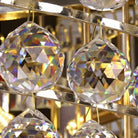 Modern Gold Foyer Extra Large Crystal Chandeliers Round Light Fixture For Hall Entrance - D39.4"*H59.1"Blushlighting