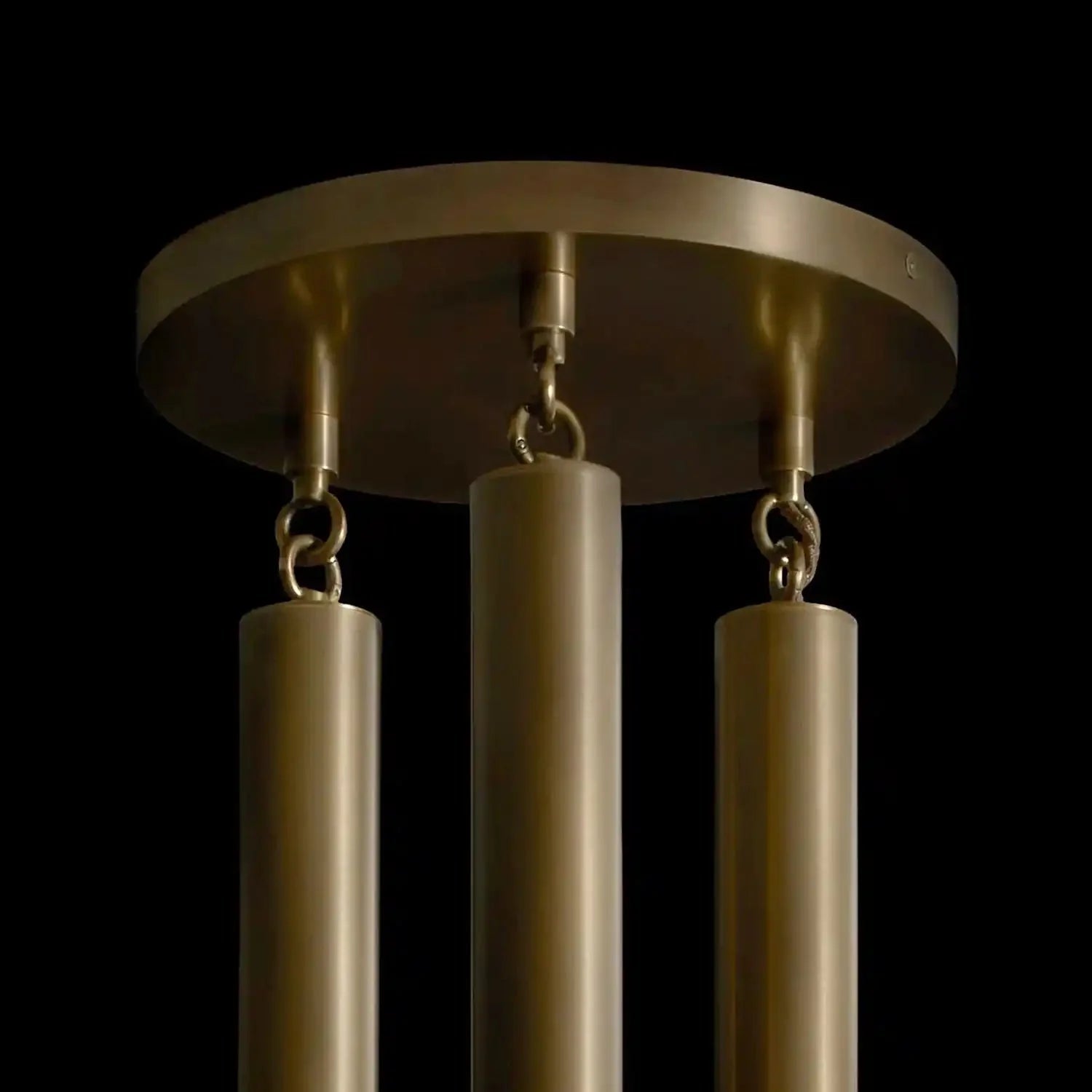 Modern Heritage Horsehair 9 - Light Pendant Unique Luxury Light Fixture - Blackened BrassJet BlackBlushlighting