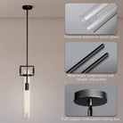 Modern Large Black Pendant Light Fixture Set of 2-21.6 Inch Adjustable Hanging Chandelier with Glass Shade & Brass Finish, Farmhouse Island Lighting for Kitchen, Dining Room, Bathroom