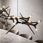 Modern LED Chandelier Adjustable Hanging Light Iron Dimmable 10-45 Bulbs Warm White Cool White - 47.2" / 120cmWarm WhiteBlushlighting