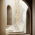 Modern LED Natural Alabaster Globes Beads Hanging Chandelier Indoor Lighting Fixture-Modern Pendant lamp-Blushlighting-Blushlighting