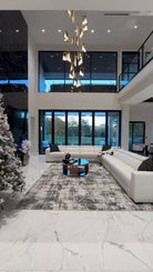 Modern Light Luxury Alabaster Chandelier in Gold Finish-Chandeliers-Blushlighting-Blushlighting