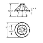 Modern Light Luxury Two-tier Glass Ring Chandelier - D40"*+D60"/53kgChromeWarm LightBlushlighting