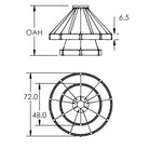 Modern Light Luxury Two-tier Glass Ring Chandelier - D40"*+D60"/53kgChromeWarm LightBlushlighting