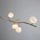 Modern Linear Brass Branches Chandelier for Dining Room-Blushlighting