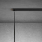 Modern Linear Chandelier with Clear Glass Cylinder Lights for Dining Room - Black67.7“ 20 - LightBlushlighting