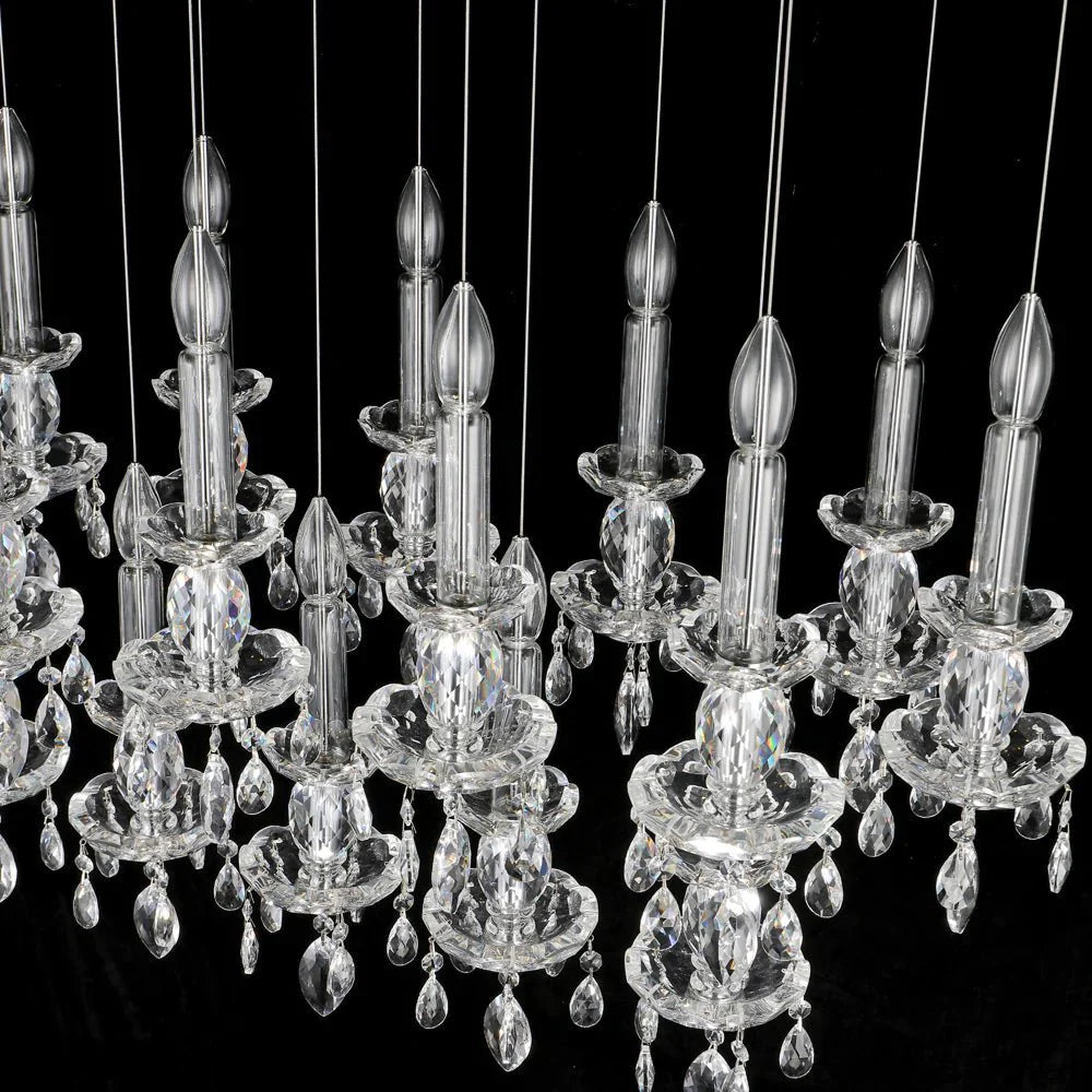 Modern Linear Crystal Lighting - Blushlighting