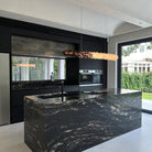 Modern Linear Natural Crystal Stick Chandelier - L59.1"*H6.3"Warm LightBlushlighting
