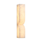 Modern Luxe Brass Natural Alabaster Wall Sconce for Entryway - SmallBlushlighting