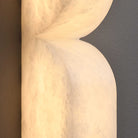 Modern Luxe Brass Natural Alabaster Wall Sconce for Entryway - SmallBlushlighting