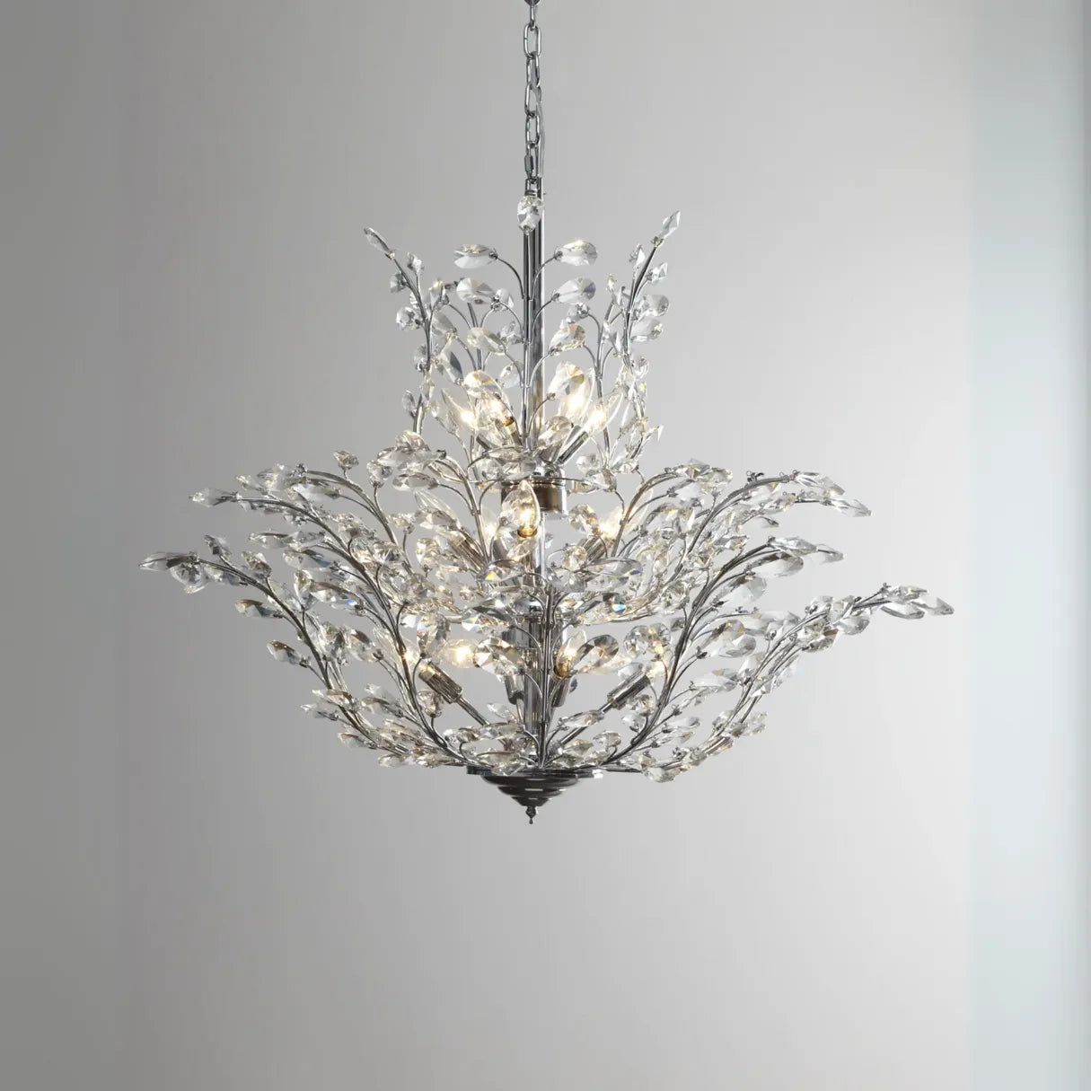 Modern Luxury Branches Crystal Chandelier for Low-ceiling-Blushlighting