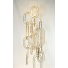 Modern Luxury Crystal Chain Cluster Chandelier for High Ceiling/Dining Room-Blushlighting-Blushlighting