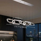 Modern Luxury Crystal Chain Cluster Chandelier for High Ceiling/Dining Room-Blushlighting-Blushlighting