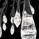 Modern Luxury Floating Branches Floral Crystal Chandelier with Rectangular Canopy for High-ceiling-Blushlighting