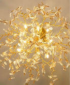 Modern Luxury Leaf Branch Glass Chandelier for Living/Dining Room/Bedroom-Chandeliers-Blushlighting