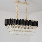 Modern Luxury Multi - Tier Oval/Round Crystal Tiered Chandelier - Oval/L31.5"*W11.8"*H11.8"/3 TiersWarm LightBlushlighting