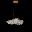 Modern Natural Crystal Wing Chandelier - L25.6"*H10.2"(L65cm*W26cm)AmberWarm LightBlushlighting