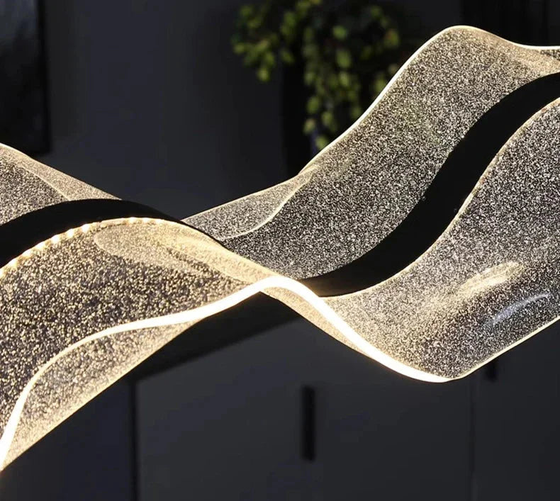 Modern Ocean Wave Pendant Chandelier for Kitchen Seus Lighting