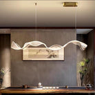 Modern Ocean Wave Pendant Chandelier for Kitchen - Gold38.52” (100 cm)Remote Control (Dimmable)Blushlighting