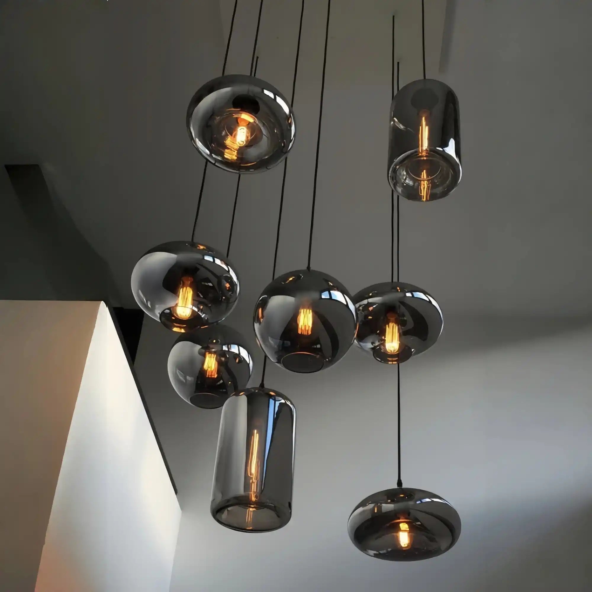 Modern Pendant Fixture light For 2 Story Foyer /Enterway /Staircase - Blushlighting