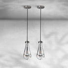 Modern Raindrop Pendant Light - NickelSet of 2Blushlighting