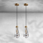 Modern Raindrop Pendant Light - BrassSet of 2Blushlighting
