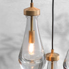 Modern Raindrop Pendant Light - Brass7 LightBlushlighting