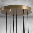 Modern Raindrop Pendant Light - Brass7 LightBlushlighting