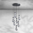 Modern Raindrop Pendant Light - Brass7 LightBlushlighting