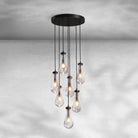 Modern Raindrop Pendant Light - Black7 LightBlushlighting