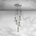 Modern Raindrop Pendant Light - Nickel7 LightBlushlighting