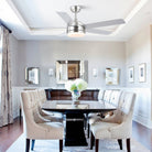 Modern Recessed Ceiling Fan Light - NickelBlushlighting