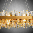 Modern Rectangular Crystal Chandeliers - Rectangle L52''Blushlighting