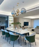Modern Rock Glass Special Shape Pendant Lighting - D7.87''GoldWarm LightBlushlighting