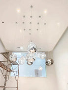 Modern Rock Glass Special Shape Pendant Lighting - D7.87''GoldWarm LightBlushlighting